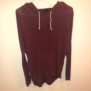 Maroon light hoodie